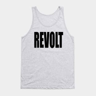 Revolt (Black Block Text) Tank Top